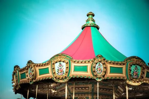 Vintage carousel Stock Photos