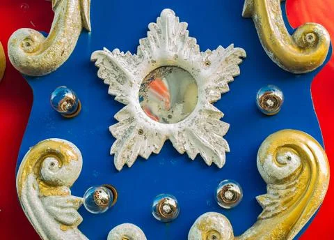 A vintage carousel still operating Stock Photos