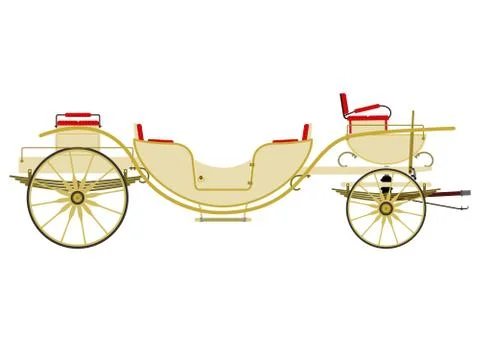 Vintage carriage Stock Illustration