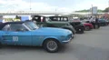 Vintage cars exhibition, retro car competition, old models HD Footage