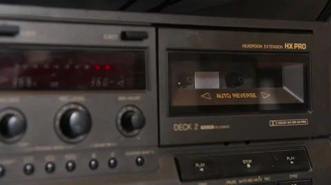 Vintage Cassette Player 스톡 동영상 45686357