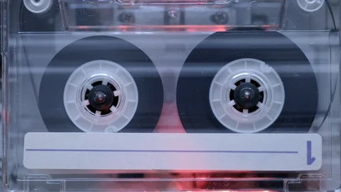 Vintage cassette start Stock Footage 94554609