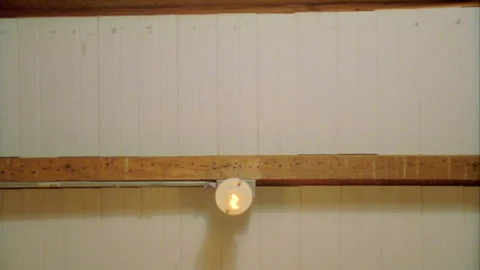 Vintage Ceiling Light tracking shot Stock Footage 272312068