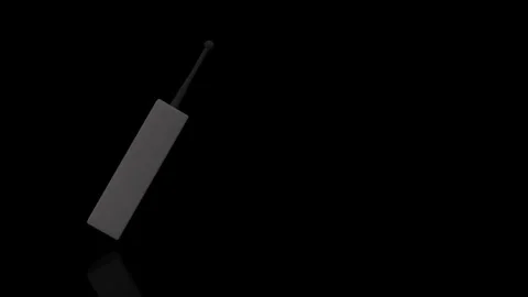 Vintage Cellphone turns on itself - loop animation Stock Footage 253344928