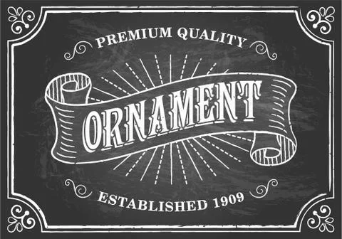 Vintage Chalkboard Background Stock Illustration