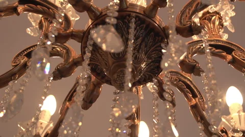 Vintage chandelier Stock Footage 59755205