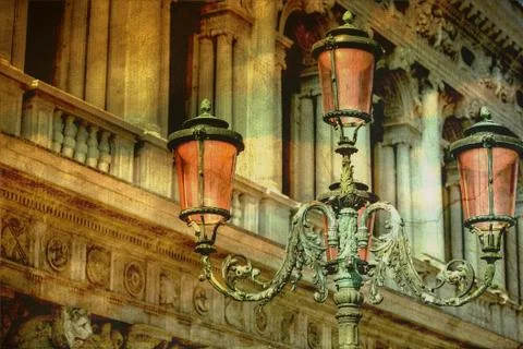 Vintage chandeliers Stock Illustration