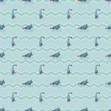 Vintage christmas pattern Stock Illustration