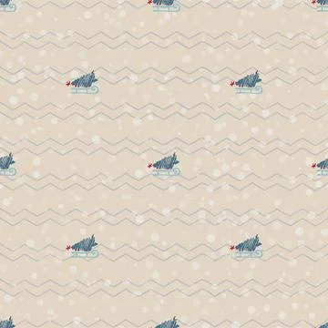 Vintage christmas pattern Illustrazione stock