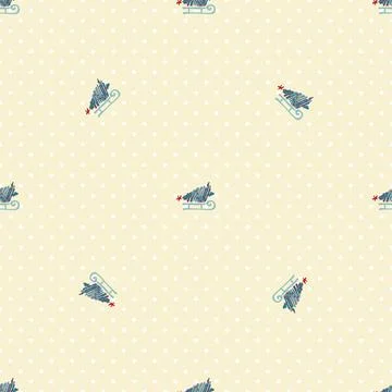 Vintage christmas pattern Stock Illustration