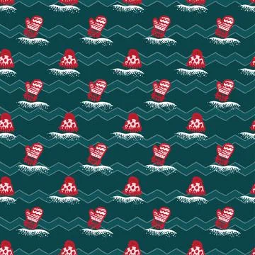 Vintage christmas pattern Stock Illustration