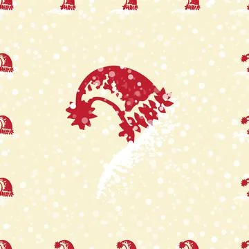 Vintage christmas pattern Stock Illustration