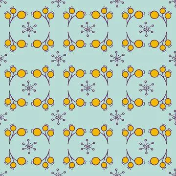 Vintage Christmas pattern Stock Illustration