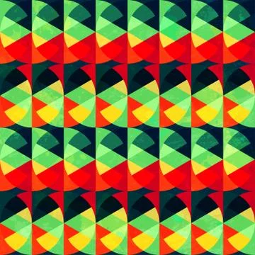 Vintage circle seamless pattern Stock Illustration