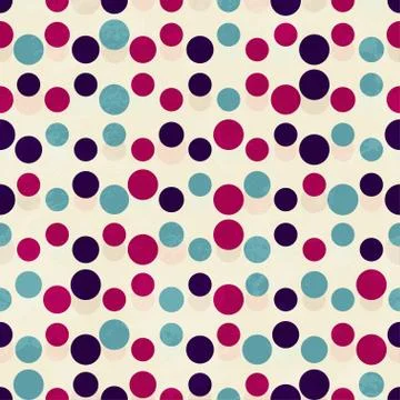Vintage circle seamless pattern Stock Illustration
