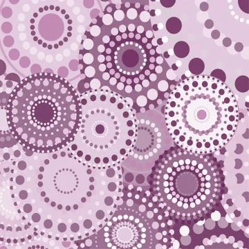 Vintage circular retro ornament vector background pink Stock Illustration