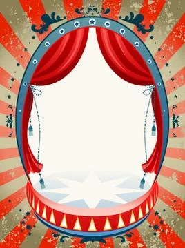 Vintage circus background Stock Illustration