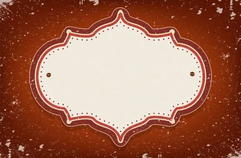 Vintage  circus inspired frame with a space for text Stock Illustration