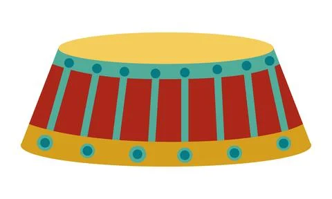 Vintage circus standing stage, vector illustration. Simple flat style. Illustrazione stock