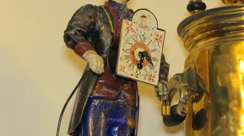 Vintage Clock 7 Stock Footage 34760463