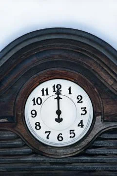 Vintage clock close up Stock Photos