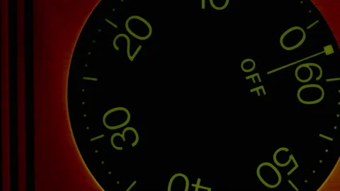 Vintage clock in count up concept. Stock Footage 143551420