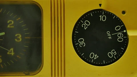 Vintage clock in count up concept. Stock Footage 143551446