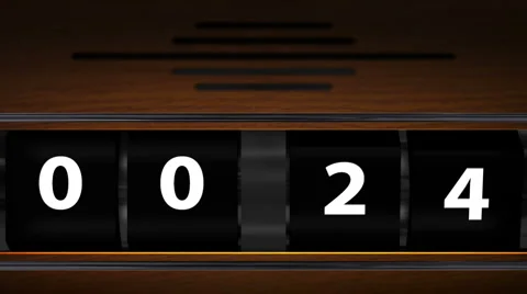 Vintage Clock Countdown Stock Footage 997724