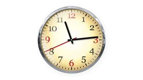 Vintage clock face animation Stock Footage 101293549