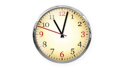 Vintage clock face animation Stock Footage 101293637