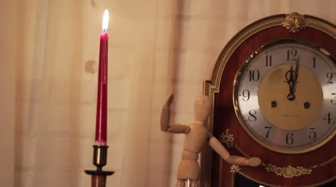 Vintage Clock Face Stock Footage 67084739