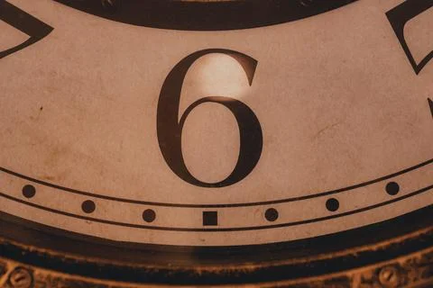 Vintage Clock faes Stock Photos