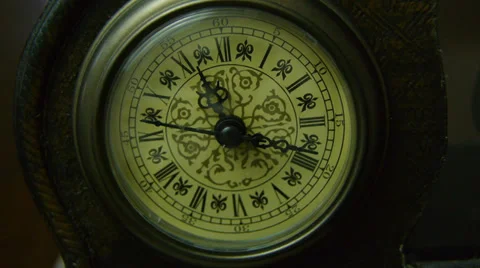 Vintage Clock Video stock 35254358