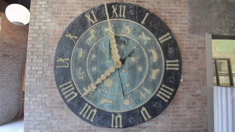 Vintage Clock Stock Footage 79036498