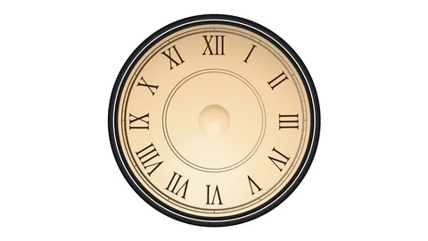 Vintage clock goes, clock stands, clock runs Stock Footage 125008899