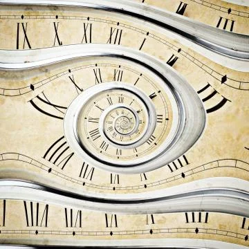 Vintage clock Stock Illustration