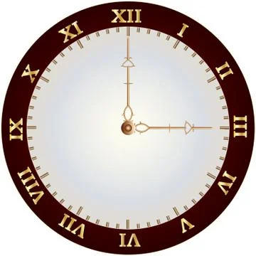Vintage clock Stock Illustration