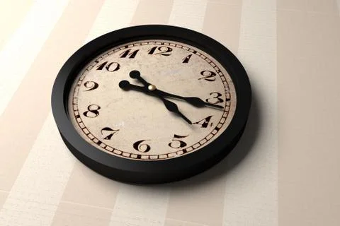 Vintage clock Stock Illustration