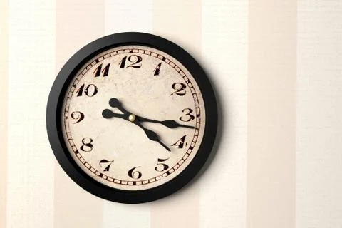 Vintage clock Stock Illustration