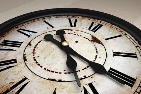 Vintage clock Stock Illustration