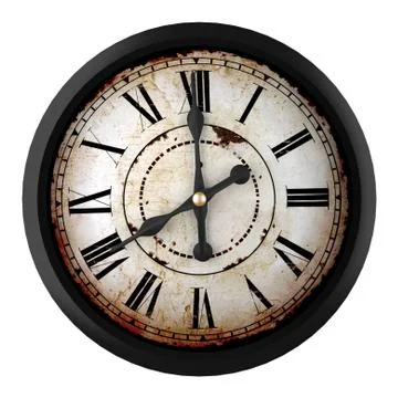 Vintage clock Stock Illustration