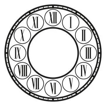 Vintage clock Stock-Illustration