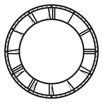 Vintage clock Stock Illustration