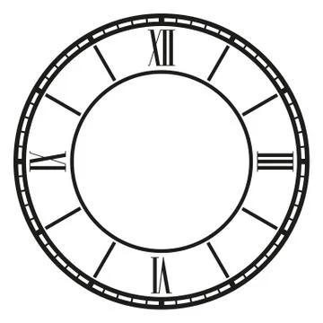 Vintage clock Stock Illustration