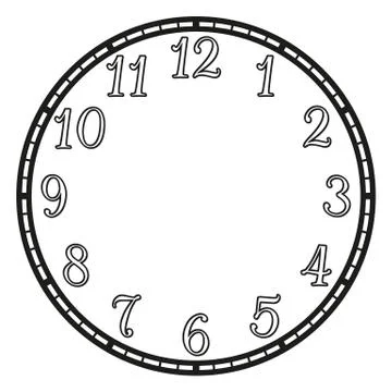 Vintage clock Stock Illustration