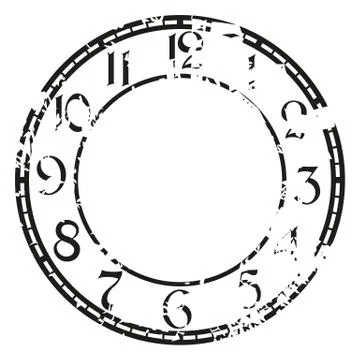 Vintage clock Stock Illustration