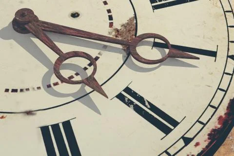 Vintage clock Stock Illustration