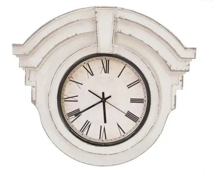 Vintage clock isolated Stock Photos