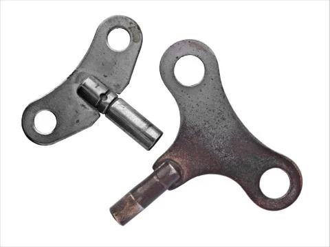 Vintage clock key Foto stock