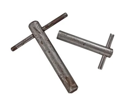 Vintage clock keys Foto stock